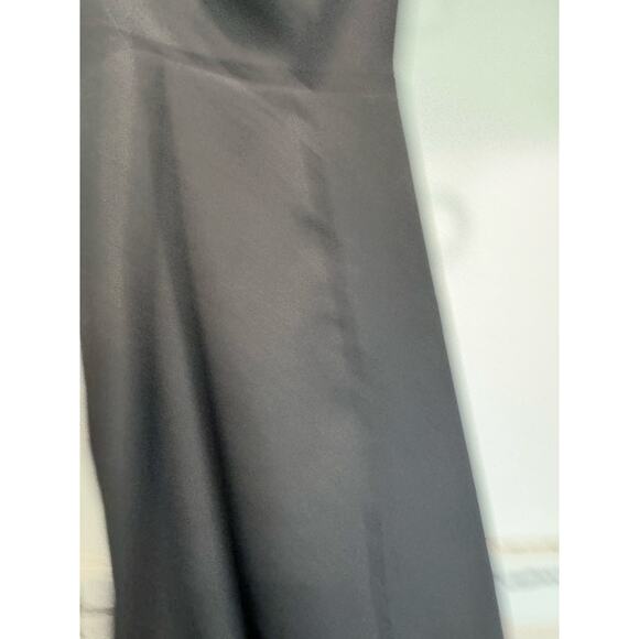 Elia Cher Strappy Black Dress Empire Waist Size Medium Black Zip Up - Picture 4 of 12